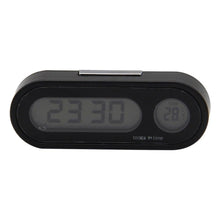 Load image into Gallery viewer, Mini Car Automobile Digital Clock Auto Watch Automotive  Digital Alarm Clock LCD Screen Easy to Set can Adhesive Digital Table Car Dashboard Desk Electronic Clock Date Time Calendar  Thermometer Hygrometer Decoration Ornament Clock In Car Car-Styling
