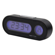 Load image into Gallery viewer, Mini Car Automobile Digital Clock Auto Watch Automotive  Digital Alarm Clock LCD Screen Easy to Set can Adhesive Digital Table Car Dashboard Desk Electronic Clock Date Time Calendar  Thermometer Hygrometer Decoration Ornament Clock In Car Car-Styling
