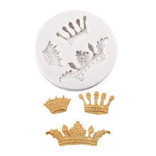 Load image into Gallery viewer, Mini Crown Silicone Mold Creative Cake Decoration Tool Practical Cake Mold Chocolate Mold Baking Tool Accessories Cake Tool Crown Fondant Silicone Molds Chocolate Candy Cake Decorating Tools Cake Supplies
