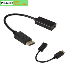 Load image into Gallery viewer, Mini DisplayPort To HDMI-compatible Adapter Male To Female Converter DP To HD Display Port 4K Cable Adapter Video Audio Compatible For PC And Laptop
