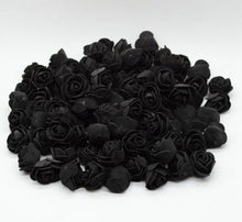 Load image into Gallery viewer, Mini Fake Rose Flower Heads 50/100/200 Pieces Teddy Bear of Roses 3cm Foam Wedding Flowers Accessories Make Bridal Hair Clips Headbands Dress
