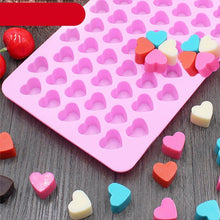 Load image into Gallery viewer, Mini Heart Mold Silicone Ice Chocolate Fondant Mould 3D Pastry Jelly Cookies Baking Cake Decoration Tools 5 Colors Silicone Mold Mini Heart Shape Silicone Ice Cube Molds Trays Chocolate Cute Pink Mold
