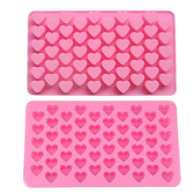 Load image into Gallery viewer, Mini Heart Mold Silicone Ice Chocolate Fondant Mould 3D Pastry Jelly Cookies Baking Cake Decoration Tools 5 Colors Silicone Mold Mini Heart Shape Silicone Ice Cube Molds Trays Chocolate Cute Pink Mold
