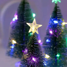 Load image into Gallery viewer, Mini Lighted Colorful Christmas Tree with LED Night Light Acrylic Artificial

