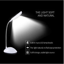 Load image into Gallery viewer, Mini Portable LED Table Light Foldable Student Book Reading Study Desk Lamp Eye Protection Battery Bedroom Office Bright Light Decorative Table Lamp Cute Study Lamps for Bedroom Décor
