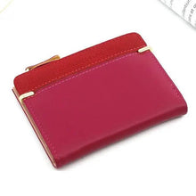 Load image into Gallery viewer, Mini PU Leather Women Elegant  Purse Wallet Simple Design Lightweight Portable Small Female Wallet
