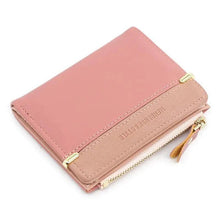 Load image into Gallery viewer, Mini PU Leather Women Elegant  Purse Wallet Simple Design Lightweight Portable Small Female Wallet
