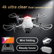 Load image into Gallery viewer, Mini RC Drone 4k HD Wide Angle Camera WIFI FPV Drone Dual Camera Quadcopter
