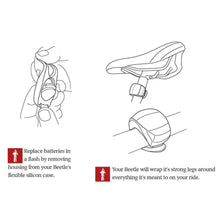 Load image into Gallery viewer, Mini Silicone Bicycle Front Rear Light Set 3 Modes Waterproof Mountain Road Bike Cycling Headlight Tail Warning Lamp Front And Rear Silicone LED Bike Headlight And Taillight Waterproof And Safety Road Mountain Bike Lights
