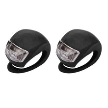 Load image into Gallery viewer, Mini Silicone Bicycle Front Rear Light Set 3 Modes Waterproof Mountain Road Bike Cycling Headlight Tail Warning Lamp Front And Rear Silicone LED Bike Headlight And Taillight Waterproof And Safety Road Mountain Bike Lights
