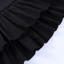 Load image into Gallery viewer, Mini Skirt Girls Sweet Black High Waist Pleated Skirt Cute Dark Lightweight Simple Design Skirts
