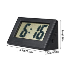 Load image into Gallery viewer, Mini Small Car Desk Digital Clock Watch Car Dashboard Digital Clock Vehicle Adhesive Clock with Jumbo LCD Time &amp; Day Display Mini Automotive Stick On Watch for Car T Gauges Mini Digital LCD Screen Travel Electronic Clock For Home Office Desktop Clocks
