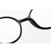 Load image into Gallery viewer, Mini Small Comfortable Round Reading Glasses Female Male Black Red Bendable Retro Ultra Light Hyperopia Frame +1.0 to +4.0
