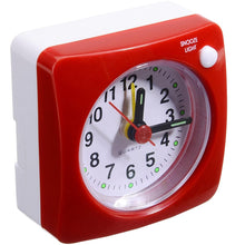 Load image into Gallery viewer, Mini Square Bedside Silent Sweep Alarm Clock Mini Square Bedside Silent Sweep Alarm Clock Student Silent Snooze Alarm Clock Student Silent Snooze Alarm Clock Non Ticking Noise With LED Snooze Light Decor
