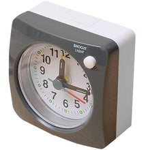 Load image into Gallery viewer, Mini Square Bedside Silent Sweep Alarm Clock Mini Square Bedside Silent Sweep Alarm Clock Student Silent Snooze Alarm Clock Student Silent Snooze Alarm Clock Non Ticking Noise With LED Snooze Light Decor
