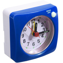 Load image into Gallery viewer, Mini Square Plastic Student Alarm Clock Silent Snooze Bedside Needle Alarm Clock Analog Alarm Clock Battery Operated for Heavy Sleepers Adults Bedrooms Bedside Kids Elderly Non Ticking Alarm Clocks with Non Ticking Portable Home Travel Alarm Clock
