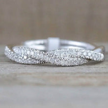 Load image into Gallery viewer, Minimalism 925 Silver Zirconia Twist Ring
