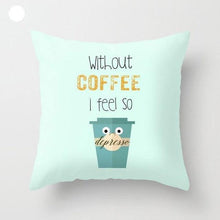 Load image into Gallery viewer, Mint Green Cushion Cover Pillowslip Home Supplies Decorative Fresh Mint Green Gray Watercolour Stripes Generic Solid Decorative Bedroom Pillow Cases Covers Pillow Case Simple Living Room
