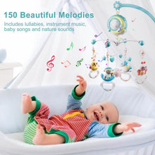 Load image into Gallery viewer, Mobile Star Projection Nursery Light Baby Rattle Toy with Music Box Remote Control
