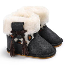 Load image into Gallery viewer, Modern Baby Leopard Print Rubber Sole Non-slip Baby Shoes Fashion Shoes Boots for Girls And Kids
