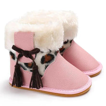 Load image into Gallery viewer, Modern Baby Leopard Print Rubber Sole Non-slip Baby Shoes Fashion Shoes Boots for Girls And Kids

