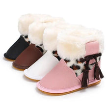 Load image into Gallery viewer, Modern Baby Leopard Print Rubber Sole Non-slip Baby Shoes Fashion Shoes Boots for Girls And Kids

