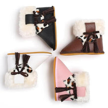 Load image into Gallery viewer, Modern Baby Leopard Print Rubber Sole Non-slip Baby Shoes Fashion Shoes Boots for Girls And Kids
