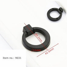 Load image into Gallery viewer, Modern Cabinet Handles Solid Aluminum Alloy Door Knobs And Handles Kitchen Cupboard Pulls Drawer Knobs Furniture Handle Hardware Black Cabinet Cupboard Drawer Door Handle Drawer Dresser Pulls for Furniture Kitchen Cabinet Cupboard Hardware
