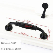 Load image into Gallery viewer, Modern Cabinet Handles Solid Aluminum Alloy Door Knobs And Handles Kitchen Cupboard Pulls Drawer Knobs Furniture Handle Hardware Black Cabinet Cupboard Drawer Door Handle Drawer Dresser Pulls for Furniture Kitchen Cabinet Cupboard Hardware
