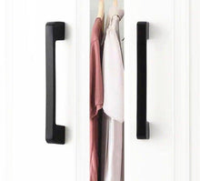 Load image into Gallery viewer, Modern Cabinet Handles Solid Aluminum Alloy Door Knobs And Handles Kitchen Cupboard Pulls Drawer Knobs Furniture Handle Hardware Black Cabinet Cupboard Drawer Door Handle Drawer Dresser Pulls for Furniture Kitchen Cabinet Cupboard Hardware
