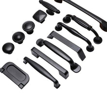 Load image into Gallery viewer, Modern Cabinet Handles Solid Aluminum Alloy Door Knobs And Handles Kitchen Cupboard Pulls Drawer Knobs Furniture Handle Hardware Black Cabinet Cupboard Drawer Door Handle Drawer Dresser Pulls for Furniture Kitchen Cabinet Cupboard Hardware
