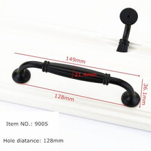 Load image into Gallery viewer, Modern Cabinet Handles Solid Aluminum Alloy Door Knobs And Handles Kitchen Cupboard Pulls Drawer Knobs Furniture Handle Hardware Black Cabinet Cupboard Drawer Door Handle Drawer Dresser Pulls for Furniture Kitchen Cabinet Cupboard Hardware
