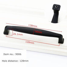 Load image into Gallery viewer, Modern Cabinet Handles Solid Aluminum Alloy Door Knobs And Handles Kitchen Cupboard Pulls Drawer Knobs Furniture Handle Hardware Black Cabinet Cupboard Drawer Door Handle Drawer Dresser Pulls for Furniture Kitchen Cabinet Cupboard Hardware
