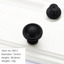 Load image into Gallery viewer, Modern Cabinet Handles Solid Aluminum Alloy Door Knobs And Handles Kitchen Cupboard Pulls Drawer Knobs Furniture Handle Hardware Black Cabinet Cupboard Drawer Door Handle Drawer Dresser Pulls for Furniture Kitchen Cabinet Cupboard Hardware
