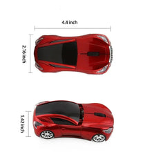 Load image into Gallery viewer, Modern Design 2.4G Wireless Mouse Sport Car Shape 1600DPI Optical Computer Gaming Mouse For Computer Laptop PC
