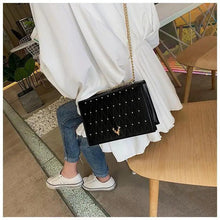 Load image into Gallery viewer, Modern Elegant Luxury Sterling Pu Leather Crossbody Bags For Women And Girls Designer Chains Shoulder Messenger Bag For Female
