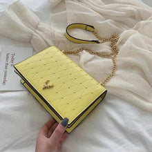 Load image into Gallery viewer, Modern Elegant Luxury Sterling Pu Leather Crossbody Bags For Women And Girls Designer Chains Shoulder Messenger Bag For Female

