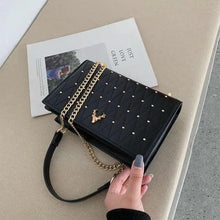 Load image into Gallery viewer, Modern Elegant Luxury Sterling Pu Leather Crossbody Bags For Women And Girls Designer Chains Shoulder Messenger Bag For Female
