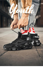 Load image into Gallery viewer, Modern High Top Beige Men's Sneakers Chunky Men Shoes Fashion Casual Breathable Men's Height Increasing Casual Outdoor High Quality Sport Sneakers
