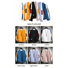 Load image into Gallery viewer, Modern Long Sleeve Sweatshirts Men New Fashion Color Casual Mens Casual O-Neck Patchwork Sweatshirt For Young Men Men Sweatshirt Streetwear Loose Solid Patchwork Pullover Sweatshirt
