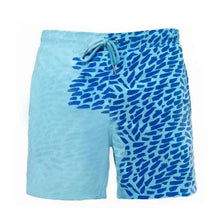 Load image into Gallery viewer, Modern Men's Summer Discoloration Swimming Trunks Magical Change Color Beach Surf Shorts Quick Dry Bathing Short Swim Pants
