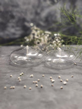 Load image into Gallery viewer, Modern Oil Glass Lamp Small Winter Garden Home Decor Fantastic Birthday Party Inspiration Firefly Refillable Liquid Bliss Round Glass Oil Candle
