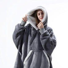 Load image into Gallery viewer, Modern Oversized Hoodie Blanket With Sleeves Sweatshirt Woman Fleece Hoody Women Pocket Female Hooded Oversized Hoodie Blanket Fleece Warm Cozy Blanket for Women One Size Fits All Men Women
