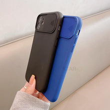 Load image into Gallery viewer, Modern Slide Camera Protector Phone Case On For Iphone 13 Pro 11 12 13pro Max Mini Iphone13 12pro Silicone Silicone Shockproof Phone Case Drop Protection  Back Cover For Smartphone
