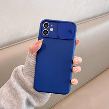 Load image into Gallery viewer, Modern Slide Camera Protector Phone Case On For Iphone 13 Pro 11 12 13pro Max Mini Iphone13 12pro Silicone Silicone Shockproof Phone Case Drop Protection  Back Cover For Smartphone
