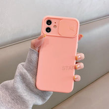 Load image into Gallery viewer, Modern Slide Camera Protector Phone Case On For Iphone 13 Pro 11 12 13pro Max Mini Iphone13 12pro Silicone Silicone Shockproof Phone Case Drop Protection  Back Cover For Smartphone
