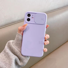 Load image into Gallery viewer, Modern Slide Camera Protector Phone Case On For Iphone 13 Pro 11 12 13pro Max Mini Iphone13 12pro Silicone Silicone Shockproof Phone Case Drop Protection  Back Cover For Smartphone

