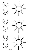 Load image into Gallery viewer, Modern Small Tattoo Sun Moon Heart Waterproof Temporary Tattoos High Quality Design For Womens
