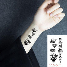 Load image into Gallery viewer, Modern Small Tattoo Sun Moon Heart Waterproof Temporary Tattoos High Quality Design For Womens
