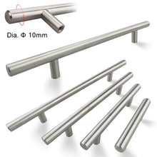 Load image into Gallery viewer, Modern  Stainless Steel Kitchen Door Cabinet Bar Handle Pull Knob Cabinet Knobs Furniture Handle Cupboard Drawer Handle Stainless Steel Hollow Tube Bar Drawer Pulls Cupboard Knob For Kitchen Furniture Hardware
